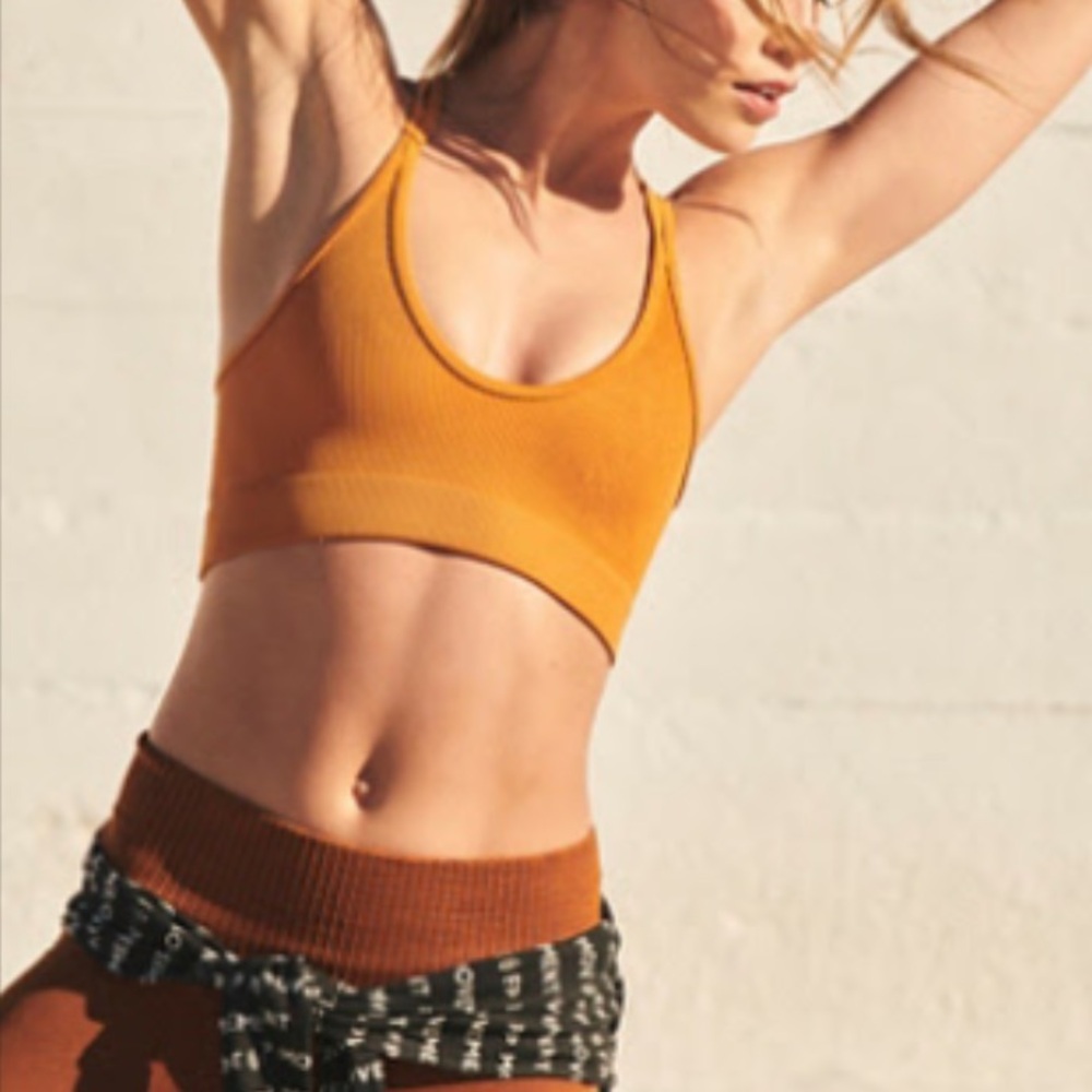 Free People Free Throw Bra XL toasted coconut